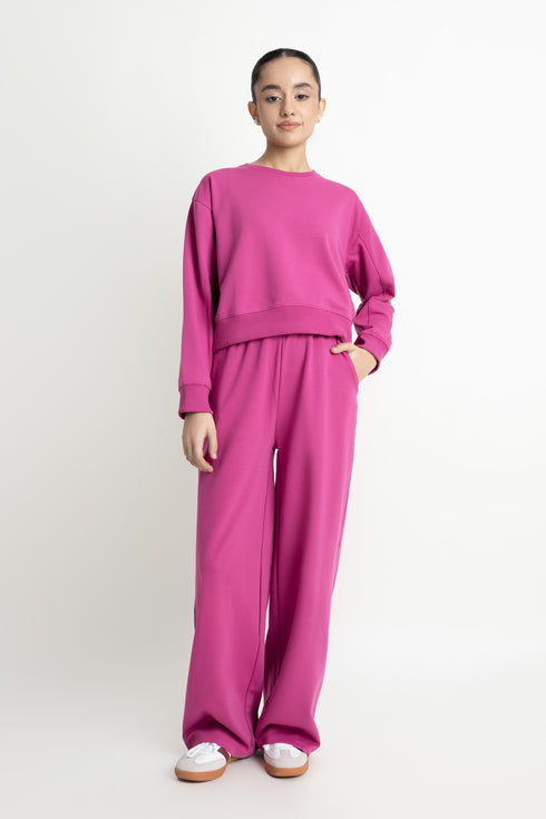 The Magenta Sweats Set